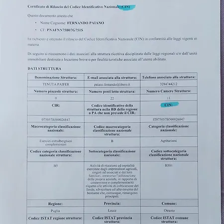 Tenuta Paifer Οτράντο